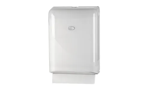 Euro Pearl white handdoek dispenser - Schoonmaak Groothandel Eindhoven