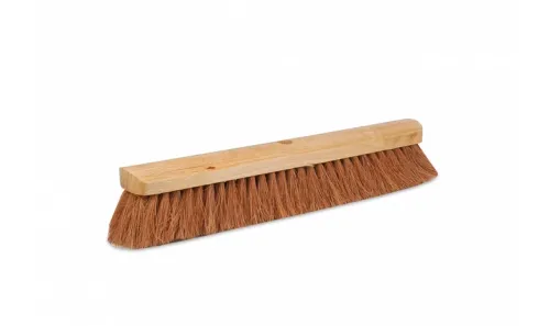 Zaalveger kokos, gelakt, rond - Schoonmaak Groothandel Eindhoven